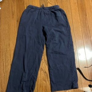Old Navy Navy blue open leg sweatpants